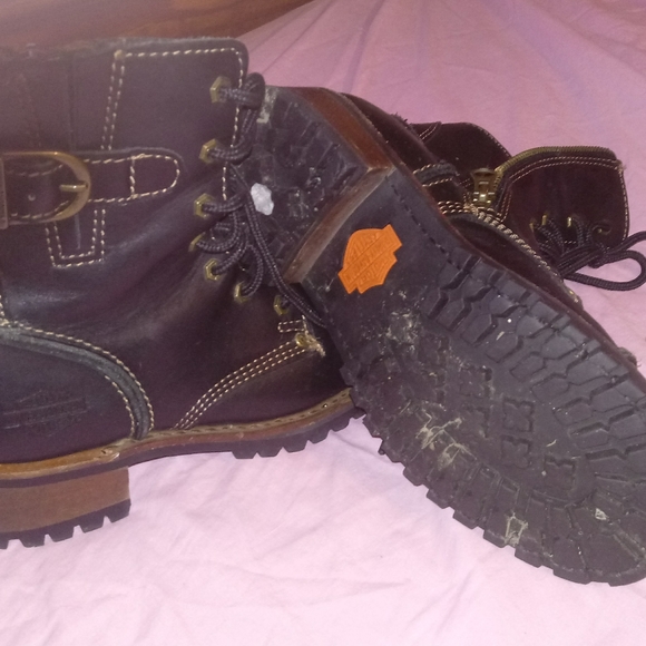 2 pair of Harley Davidson Boots size 6 - Picture 2 of 2